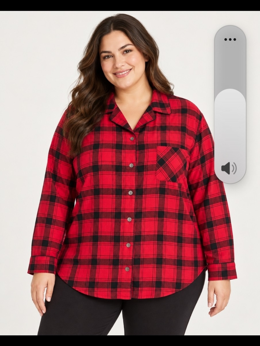 Wondershop Red and Black Plaid Button-Down Shirt